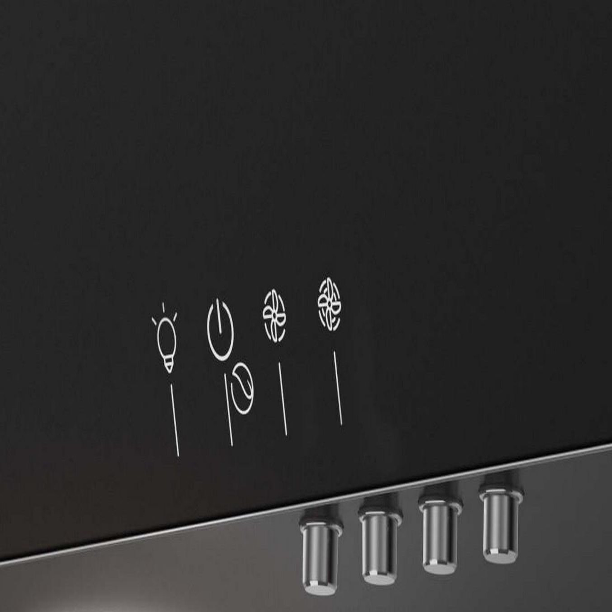Voir la diapositive 3 : Indesit Hotte décorative inclinée 80cm 647m3/h verre/noir - IHVP83FLMK