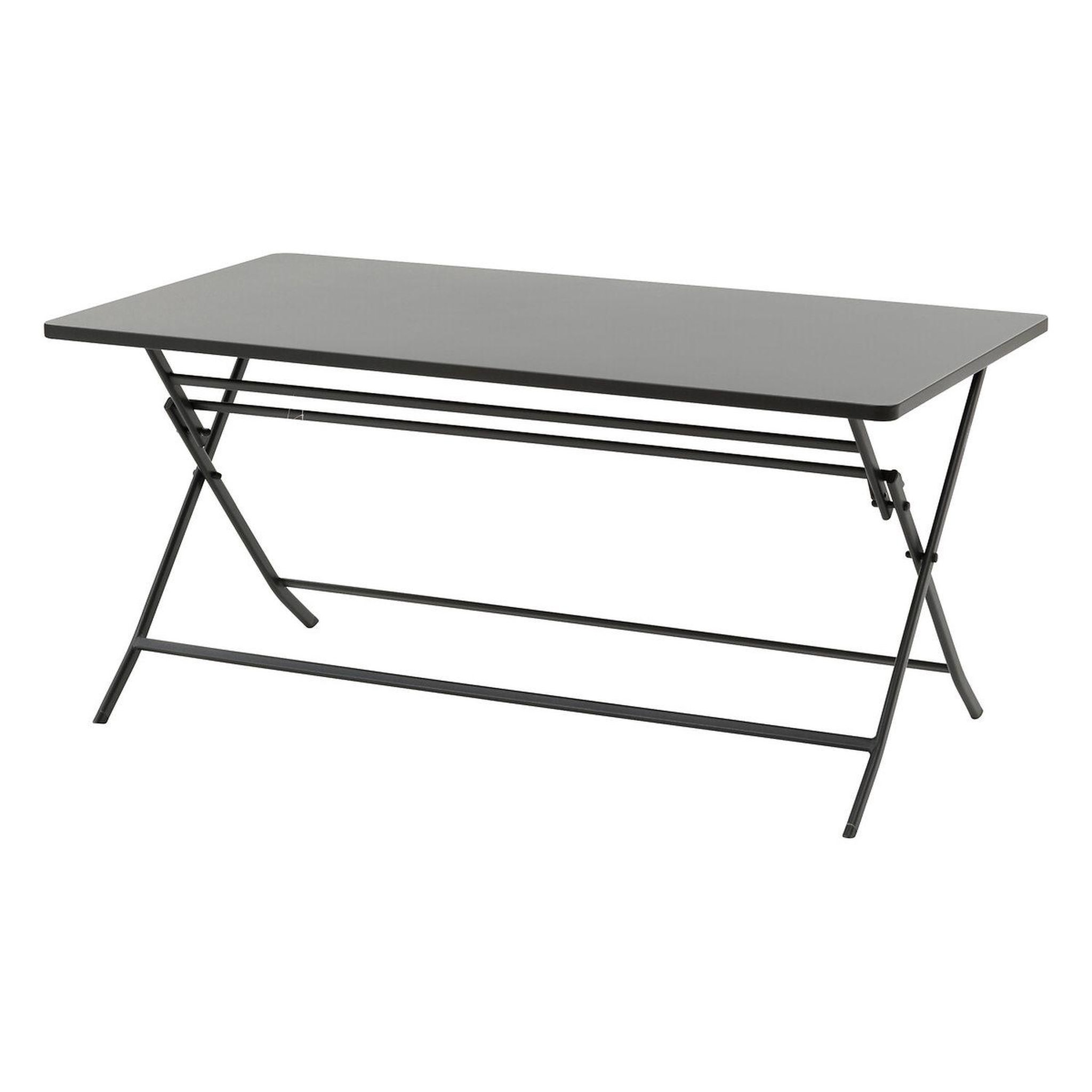 HESPERIDE Table de jardin pliante rectangulaire 6 places greensboro - gris graphite