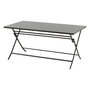 Voir la diapositive 1 : HESPERIDE Table de jardin pliante rectangulaire 6 places GREENSBORO - Gris graphite