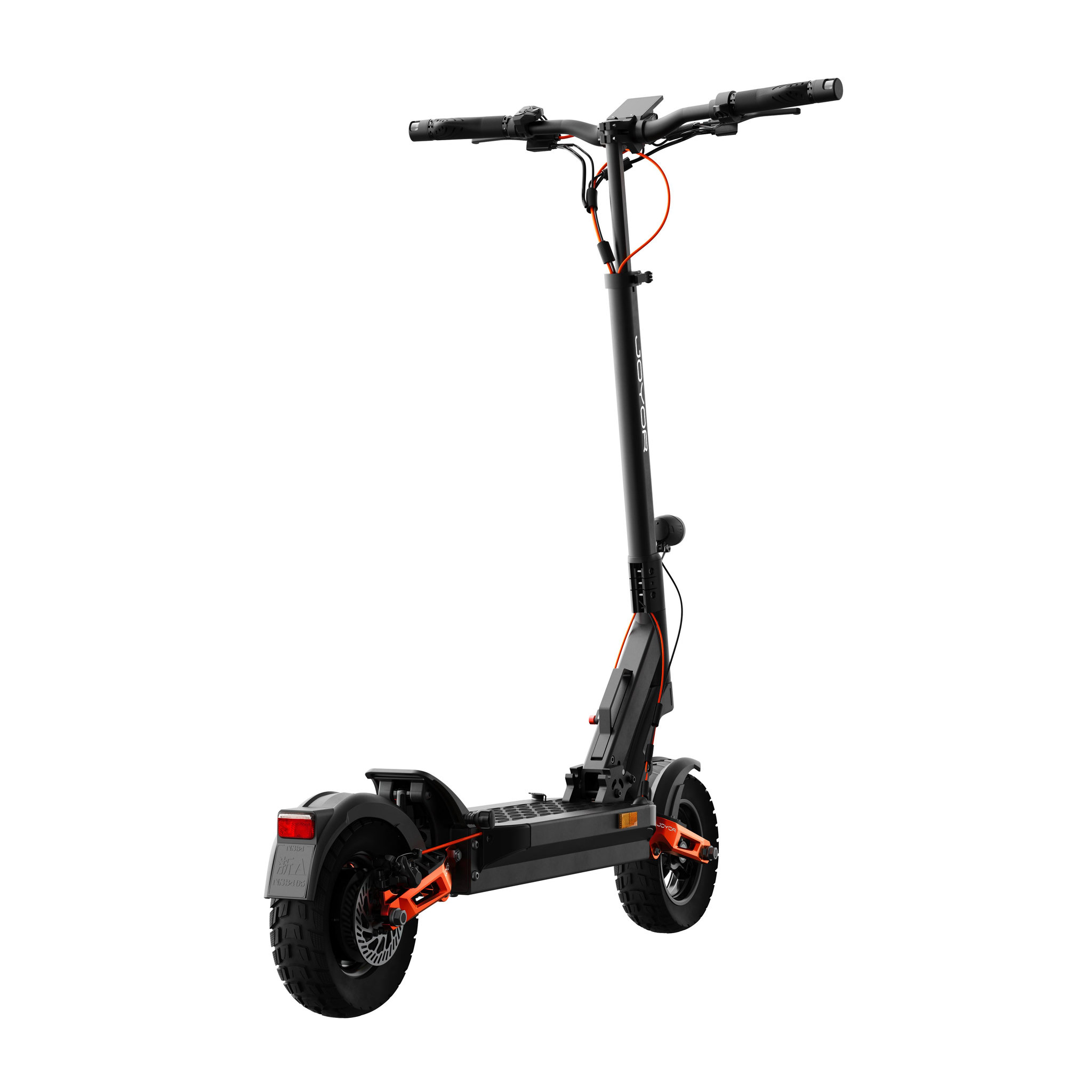 Voir la diapositive 3 : JOYOR Trottinette électrique JOYOR T6E Pro, double moteur arrière, batterie 26 Ah, noire