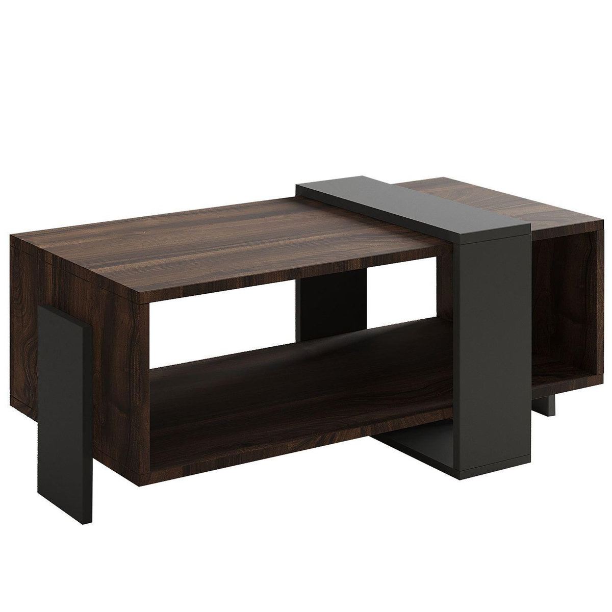 Habitat et Jardin Table basse en bois  Meleni  - 90 x 49 x 40 cm - Marron