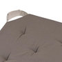 Voir la diapositive 2 : STOF Lot de 4 galettes de chaise Duo velcro 38x38 taupe lin