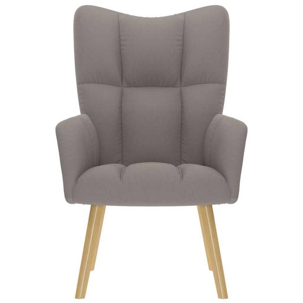 VIDAXL Chaise de relaxation Taupe Tissu