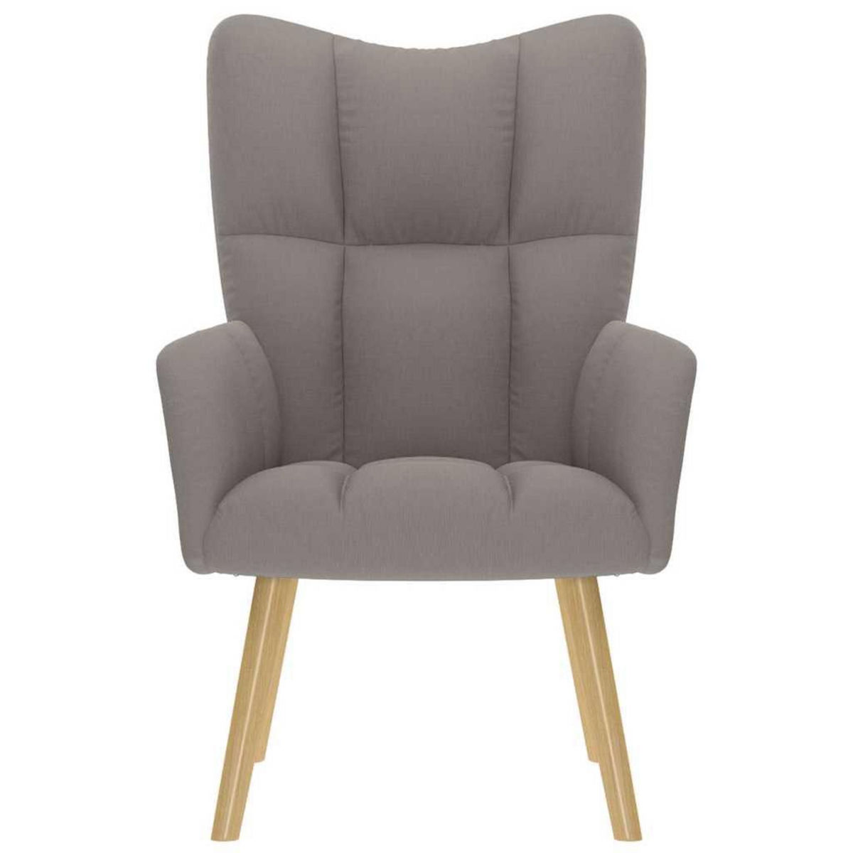 VIDAXL Chaise de relaxation Taupe Tissu