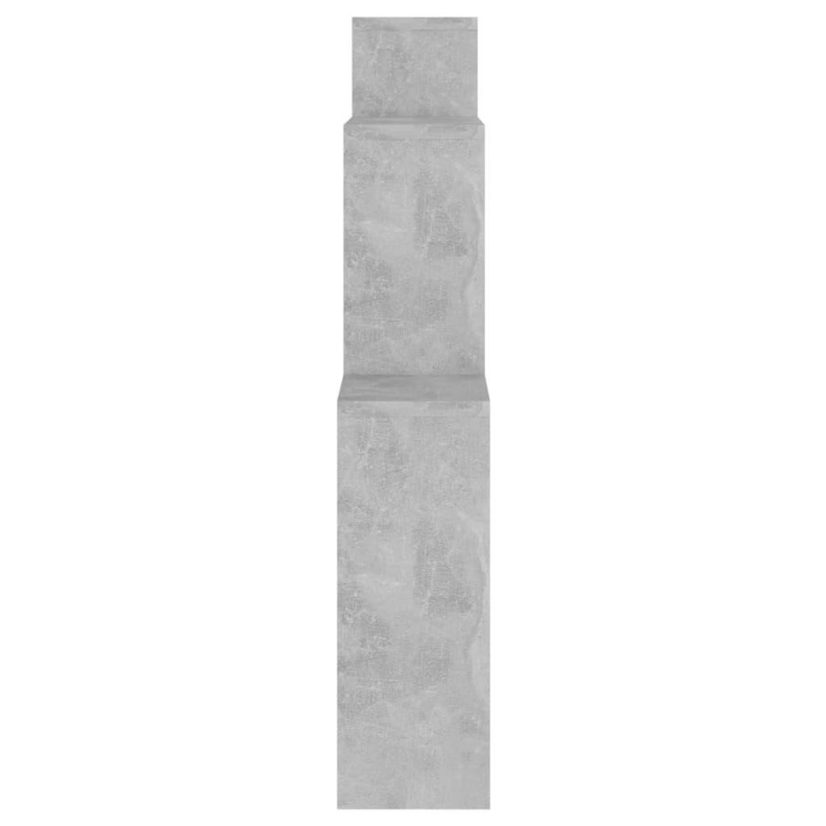 VIDAXL Etagere murale cube Gris beton 80x15x78,5 cm Bois d'ingenierie