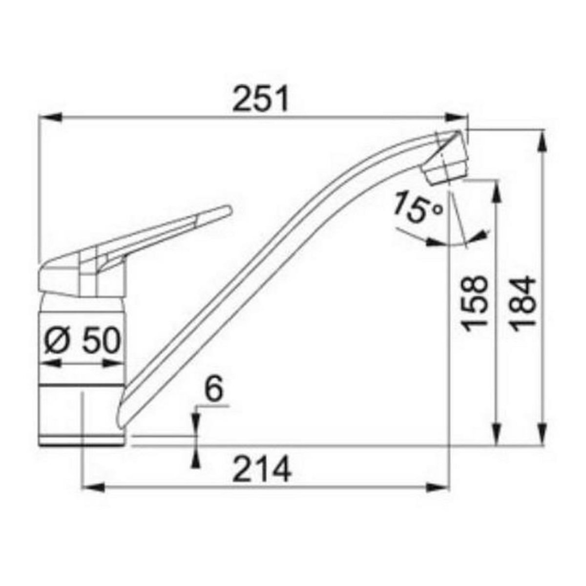 franke Mitigeur évier monocommande chromé - 379445