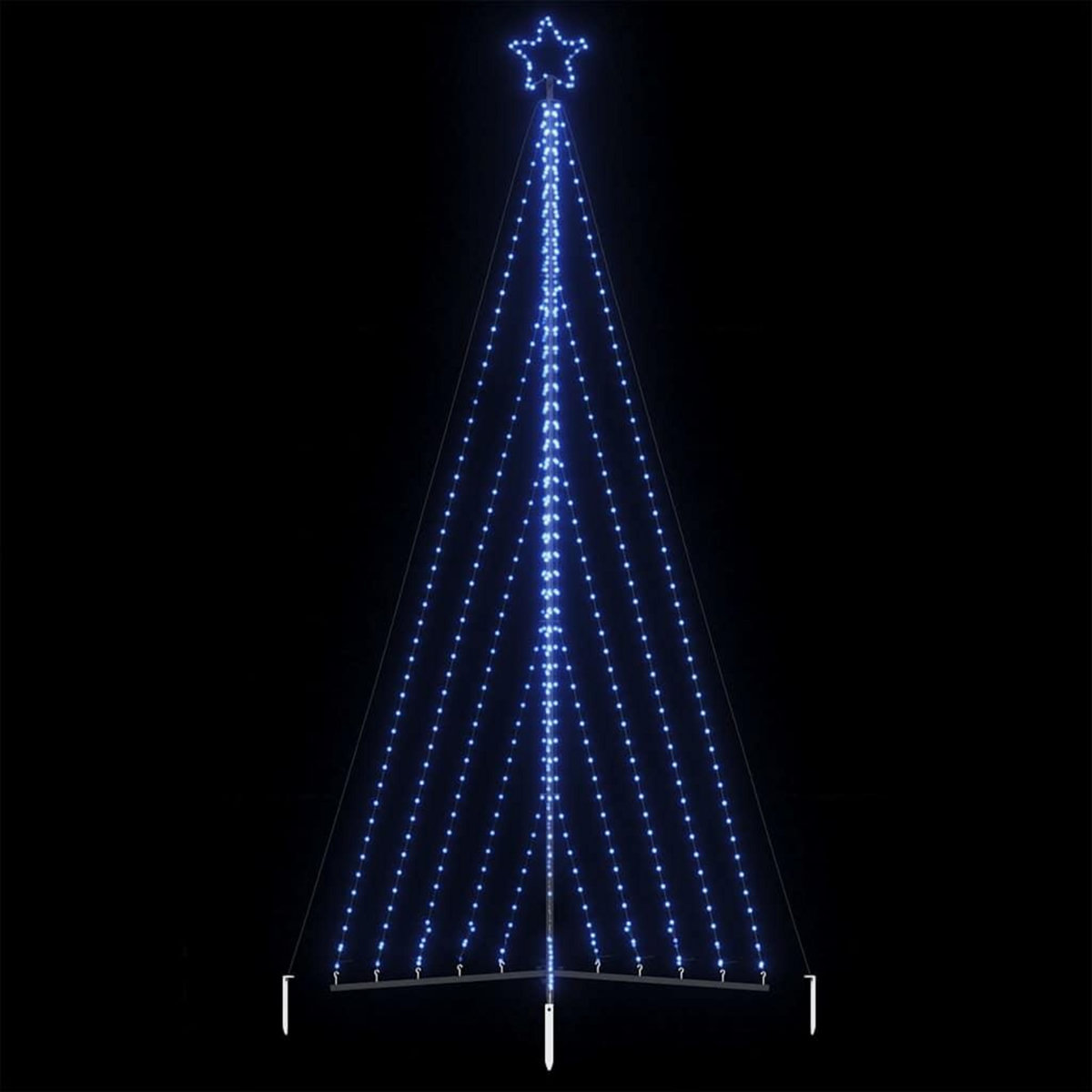 VIDAXL Sapin de Noël a LED 570 LED bleu 399 cm