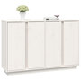 Voir la diapositive 4 : VIDAXL Buffet Blanc 120x35x80 cm Bois massif de pin
