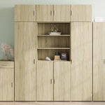 VIDAXL Buffet haut chene sonoma 80x42,5x185 cm bois d'ingenierie