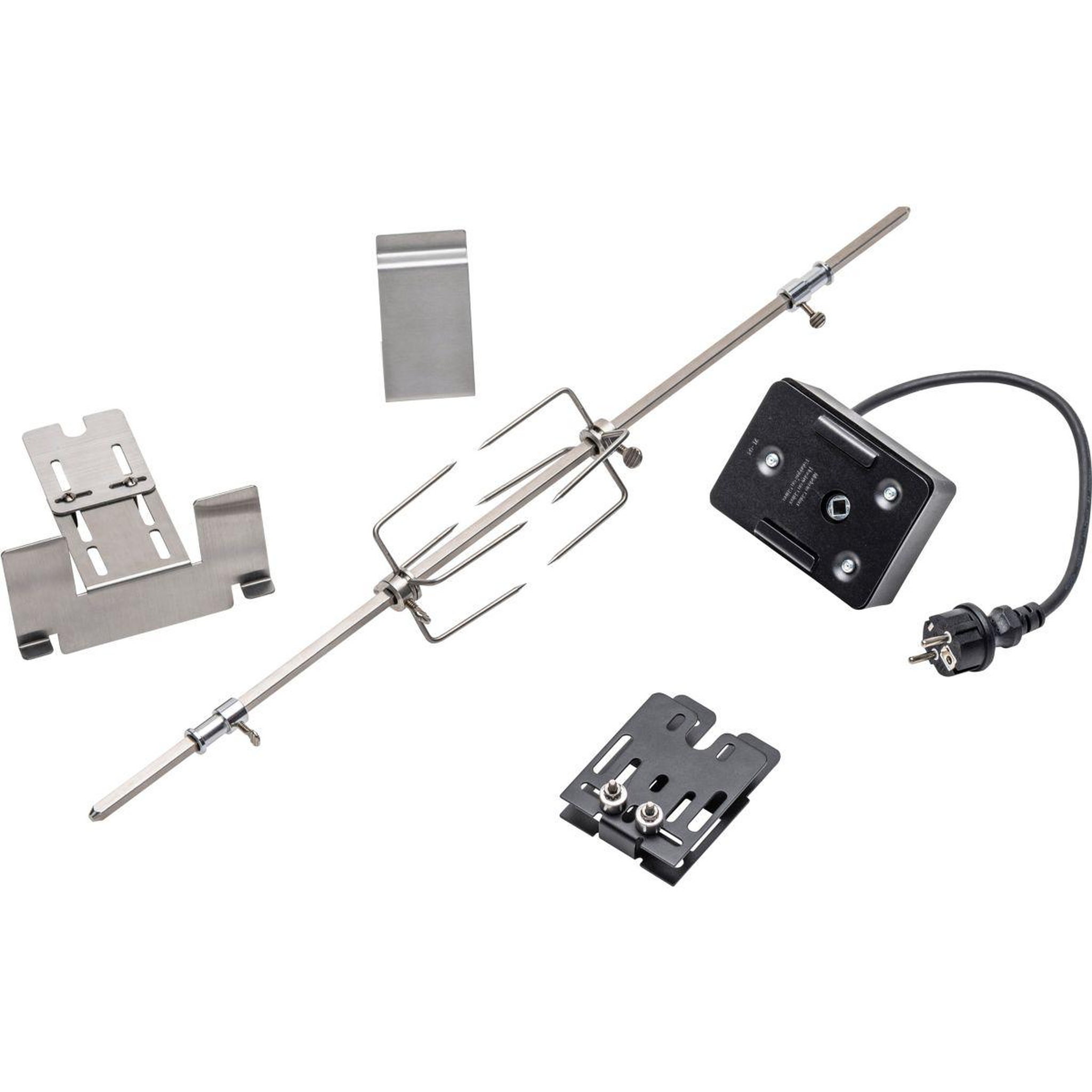 CHAR BROIL Tourne broche barbecue inox avec boitier noir