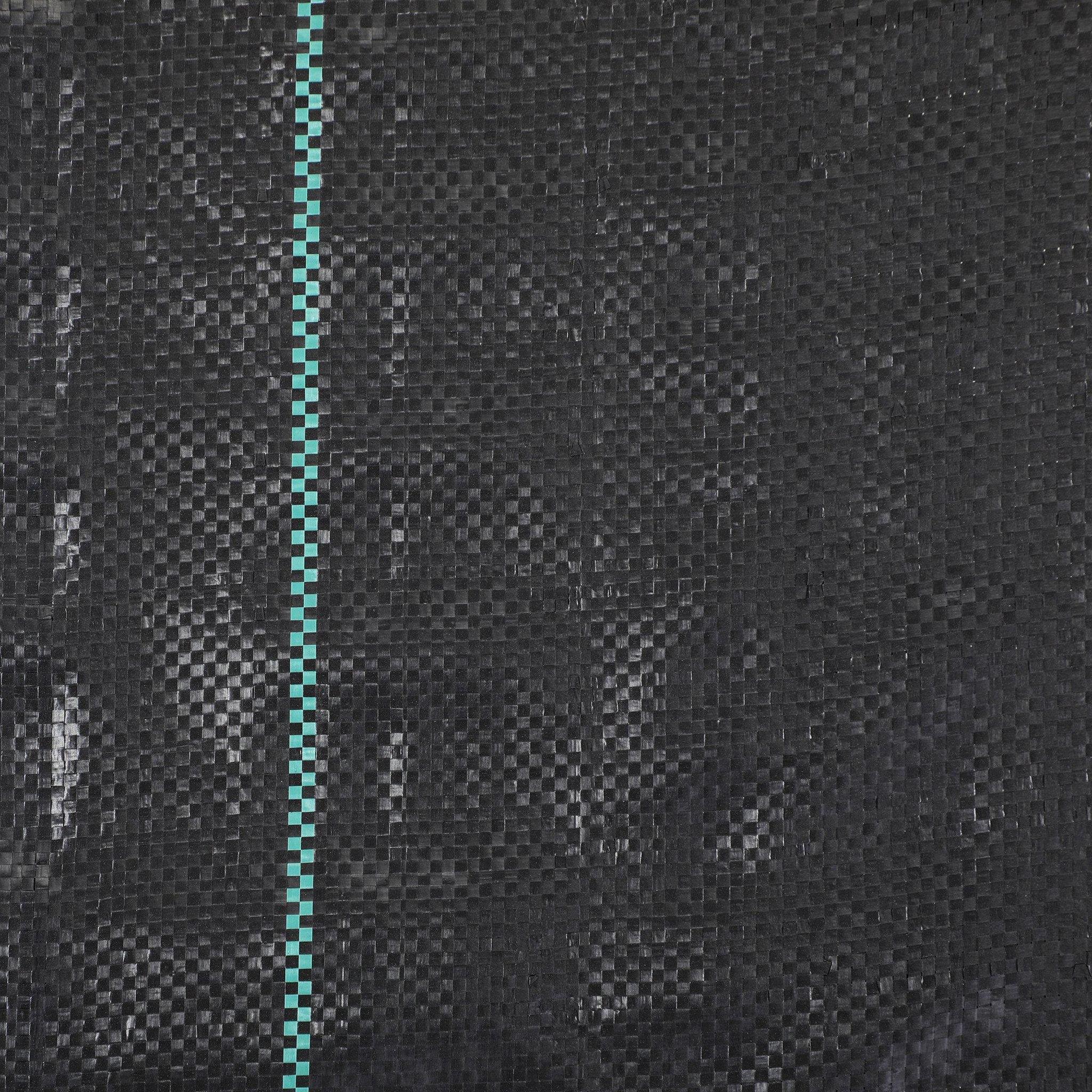Voir la diapositive 6 : OUTSUNNY Toile de paillage anti mauvaises herbes indéchirable perméable anti UV - 100 x 1 m - PP haute densité 60 g/m²noir vert