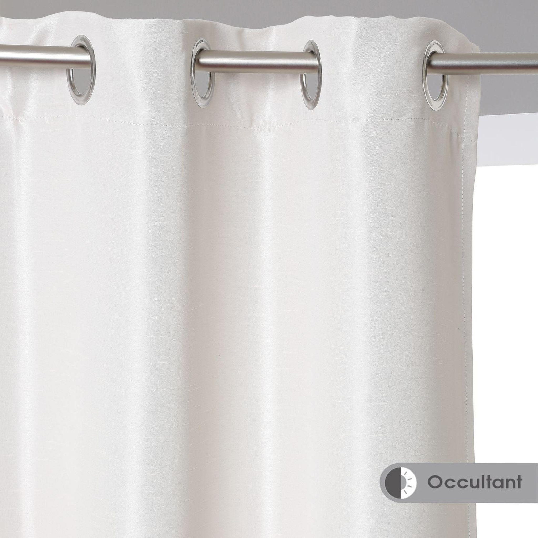 ATMOSPHERA Rideau occultant Satin. Coloris disponibles : Marron