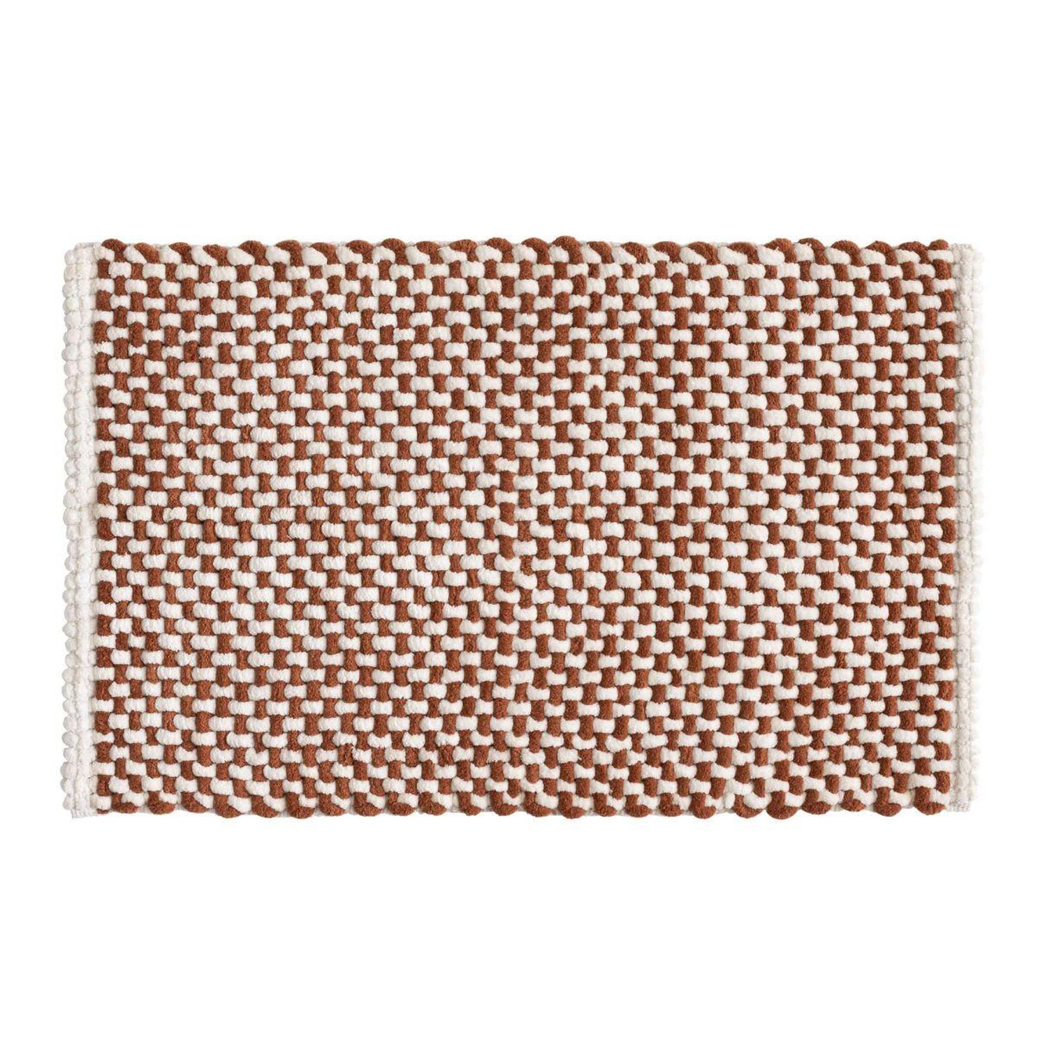 Douceur d'Intérieur Tapis de bain en chenille  rafael  50x80cm terracotta