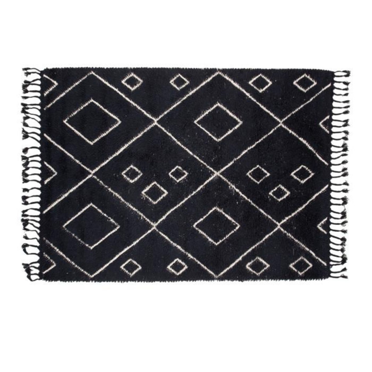 Paris Prix Tapis Déco en Laine  David  162x230 Noir