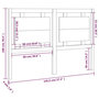 Voir la diapositive 6 : VIDAXL Tete de lit 145,5x4x100 cm Bois massif de pin
