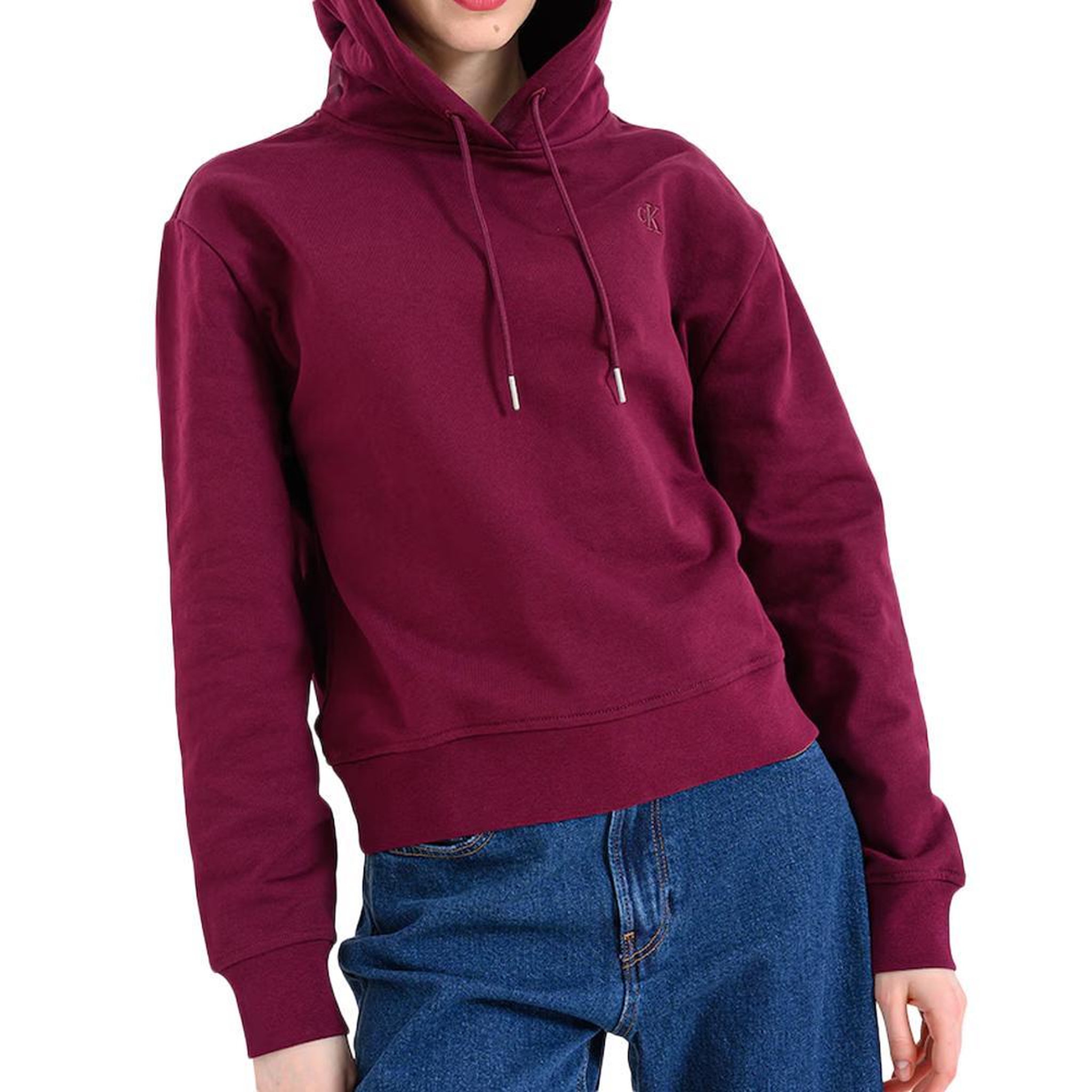 Voir la diapositive 2 : CALVIN KLEIN JEANS Sweat bordeaux femme calvin klein jeans archive lv047c224g