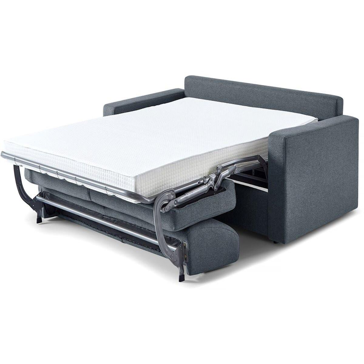 Habitat et Jardin Canapé convertible express en tissu  Diana  - Couchage 140 cm - 3 places - Gris