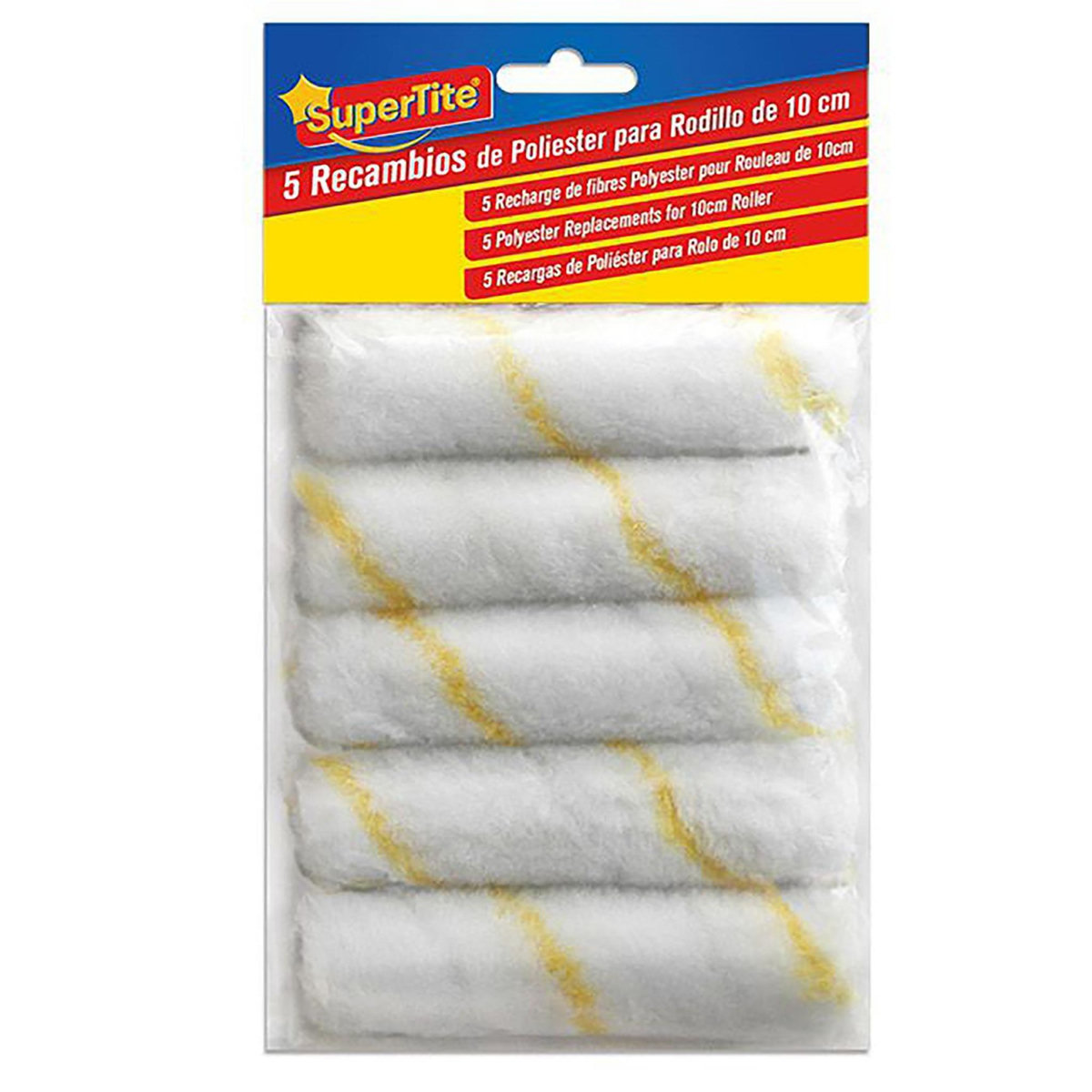 SUPERTITE 5 recharges polyester pour rouleau 10 cm