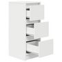 Voir la diapositive 5 : VIDAXL Buffet blanc 29,5x34x76 cm bois d'ingenierie