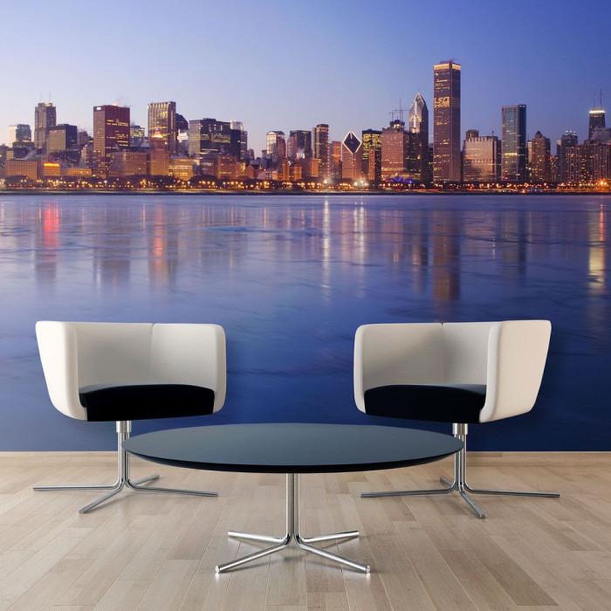Paris Prix Papier Peint  Icy Downtown Chicago. Coloris disponibles : Multicolore