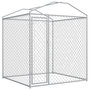 Voir la diapositive 2 : VIDAXL Chenil d'exterieur avec toit pour chiens 193x193x225 cm