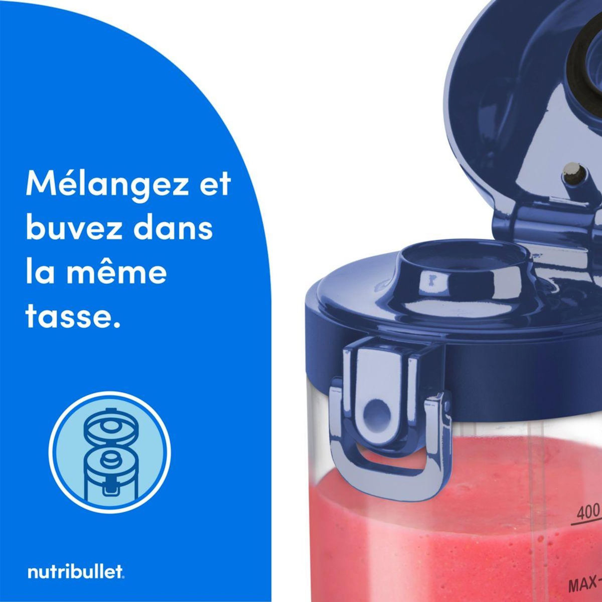 nutribullet Blender NBP003NBL Portable bleu