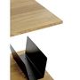 Voir la diapositive 5 : Paris Prix Table d'Appoint & Porte Revues  Pika  45cm Chêne & Noir