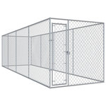 VIDAXL Chenil d'exterieur pour chiens 760x192x185 cm