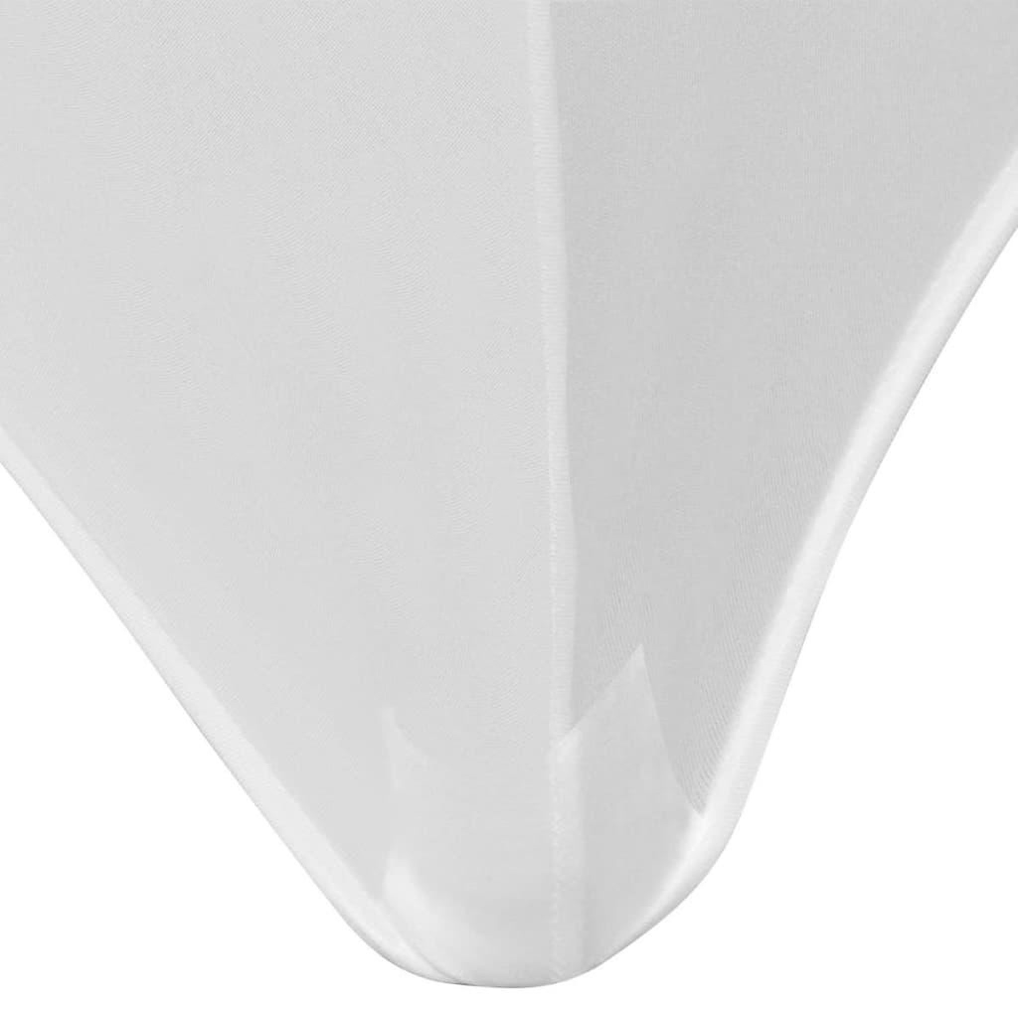 Voir la diapositive 4 : VIDAXL Housses extensibles pour table 2 pieces 243 x 76 x 74cm Blanc