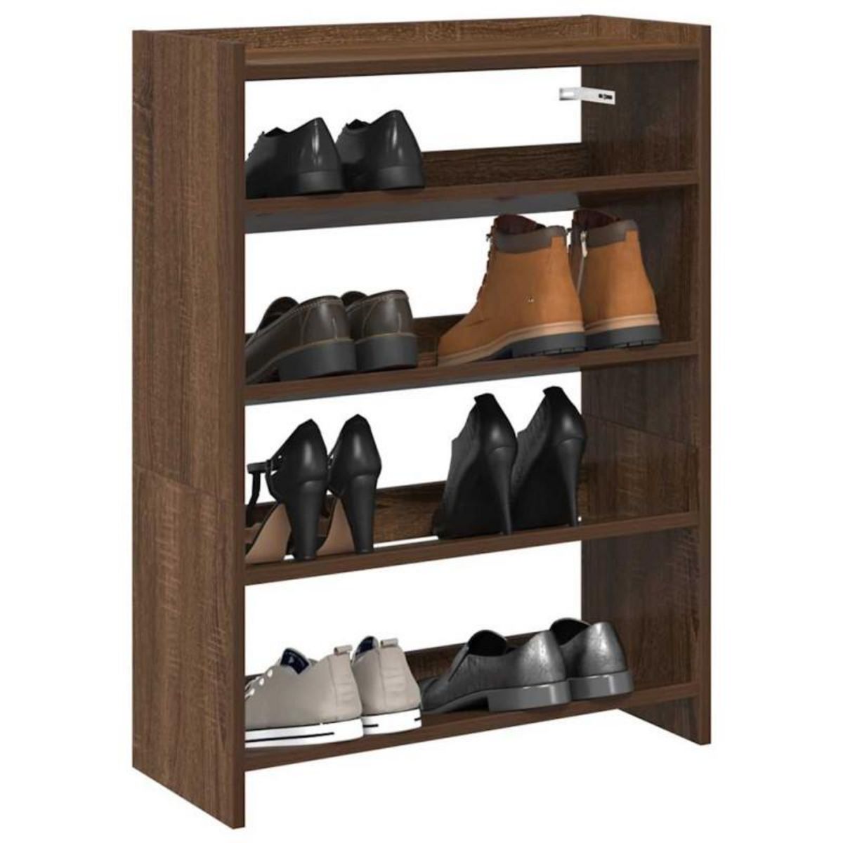 VIDAXL Étagère à chaussures chêne marron 80x25x61,5 cm bois ingénierie