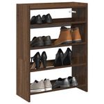 VIDAXL Étagère à chaussures chêne marron 80x25x61,5 cm bois ingénierie