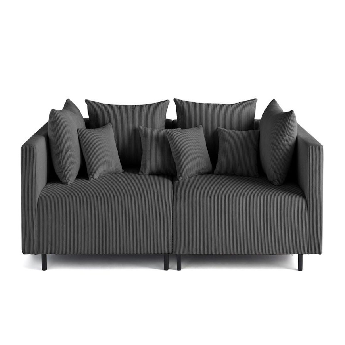 LISA DESIGN Edinburg - canapé modulable 2 places - en velours côtelé