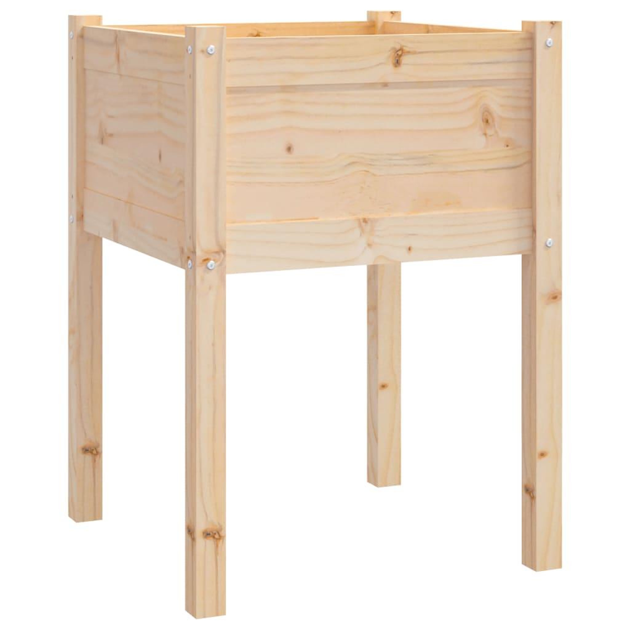 Voir la diapositive 4 : VIDAXL Jardinieres d'exterieur 2 pcs 50x50x70 cm bois de pin massif