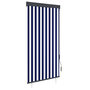 Voir la diapositive 1 : VIDAXL Store roulant d'exterieur 100x250 cm Bleu et blanc