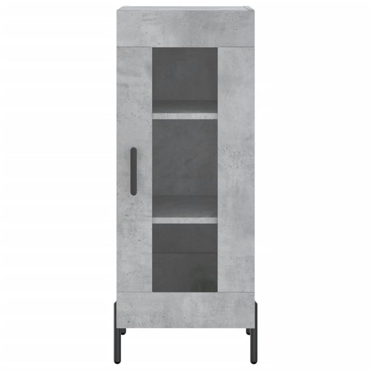 VIDAXL Buffet Gris beton 34,5x34x90 cm Bois d'ingenierie