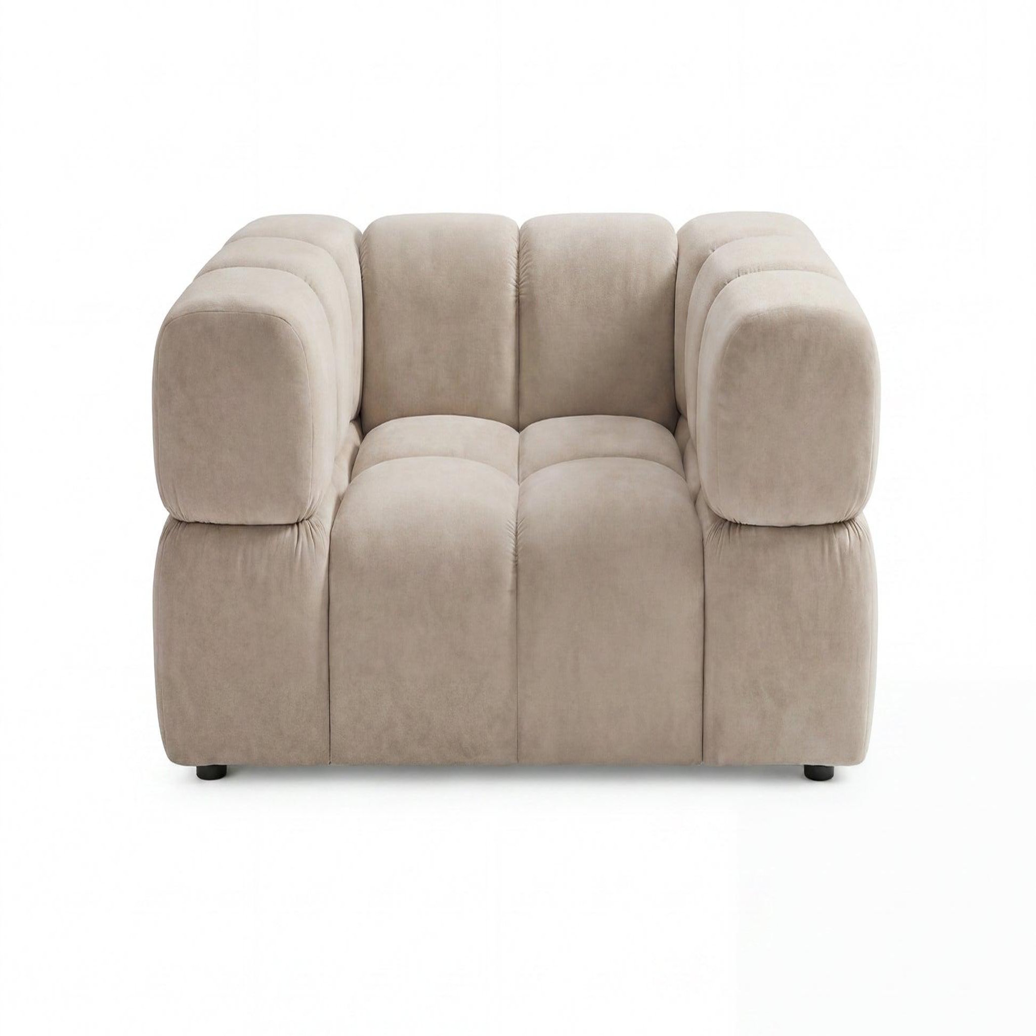 CASANOVA PARIS Gustave - fauteuil tissu velours. Coloris disponibles : Marron, Rose, Bleu, Gris, Beige, Orange, Vert
