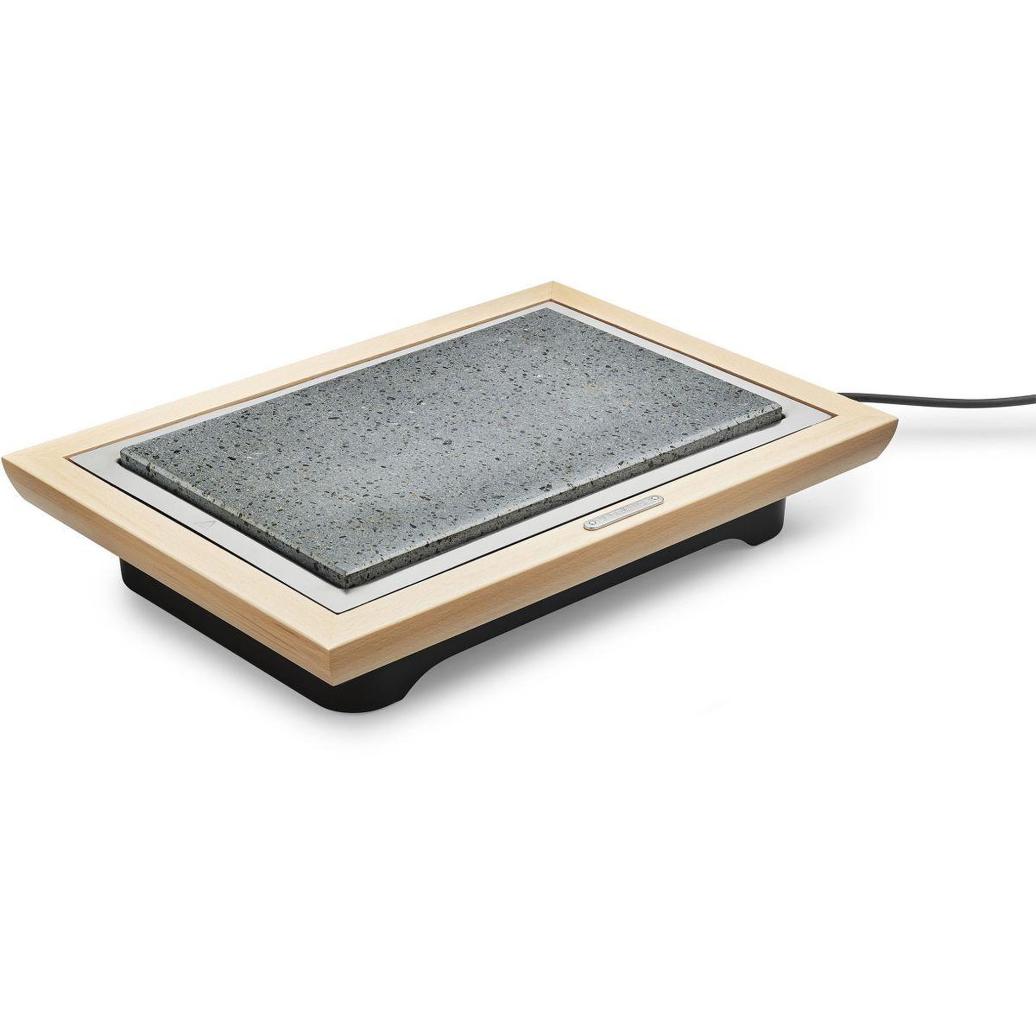 Voir la diapositive 2 : LAGRANGE Pierre à cuire Grill' Pierre® Deluxe bois clair à poser, 37.3x23.4 cm