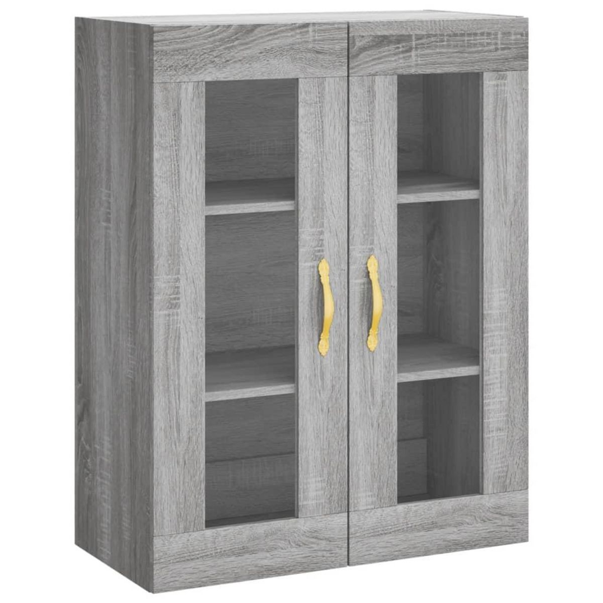 VIDAXL Buffet haut Sonoma gris 69,5x34x180 cm Bois d'ingenierie
