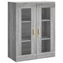 Voir la diapositive 5 : VIDAXL Buffet haut Sonoma gris 69,5x34x180 cm Bois d'ingenierie