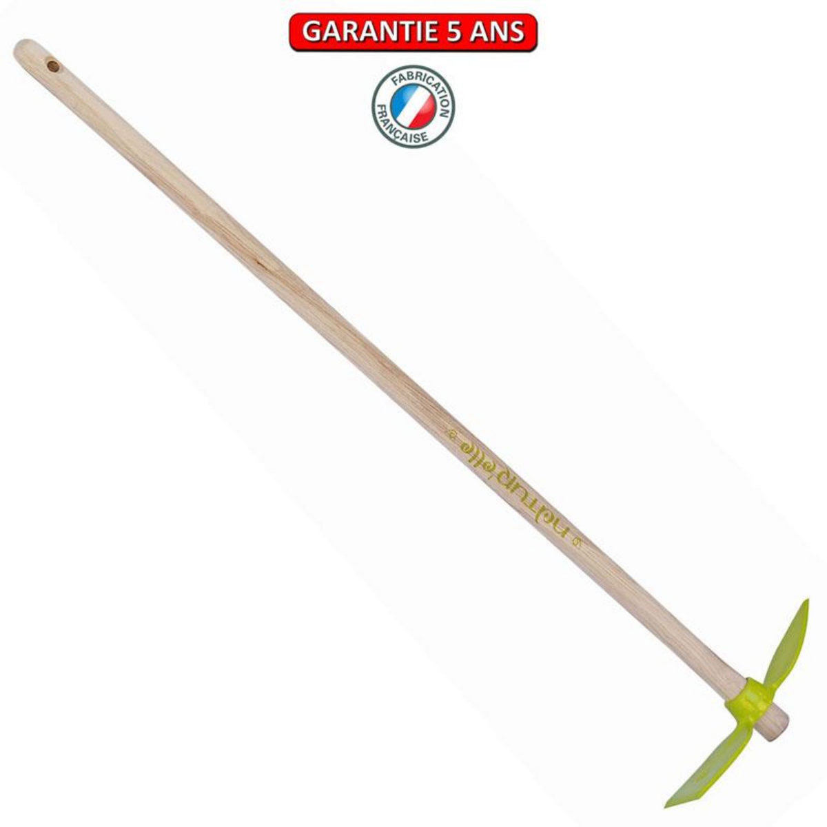 OUTILS PERRIN Serfouette panne & langue forgée manche 100cm - Kiwi