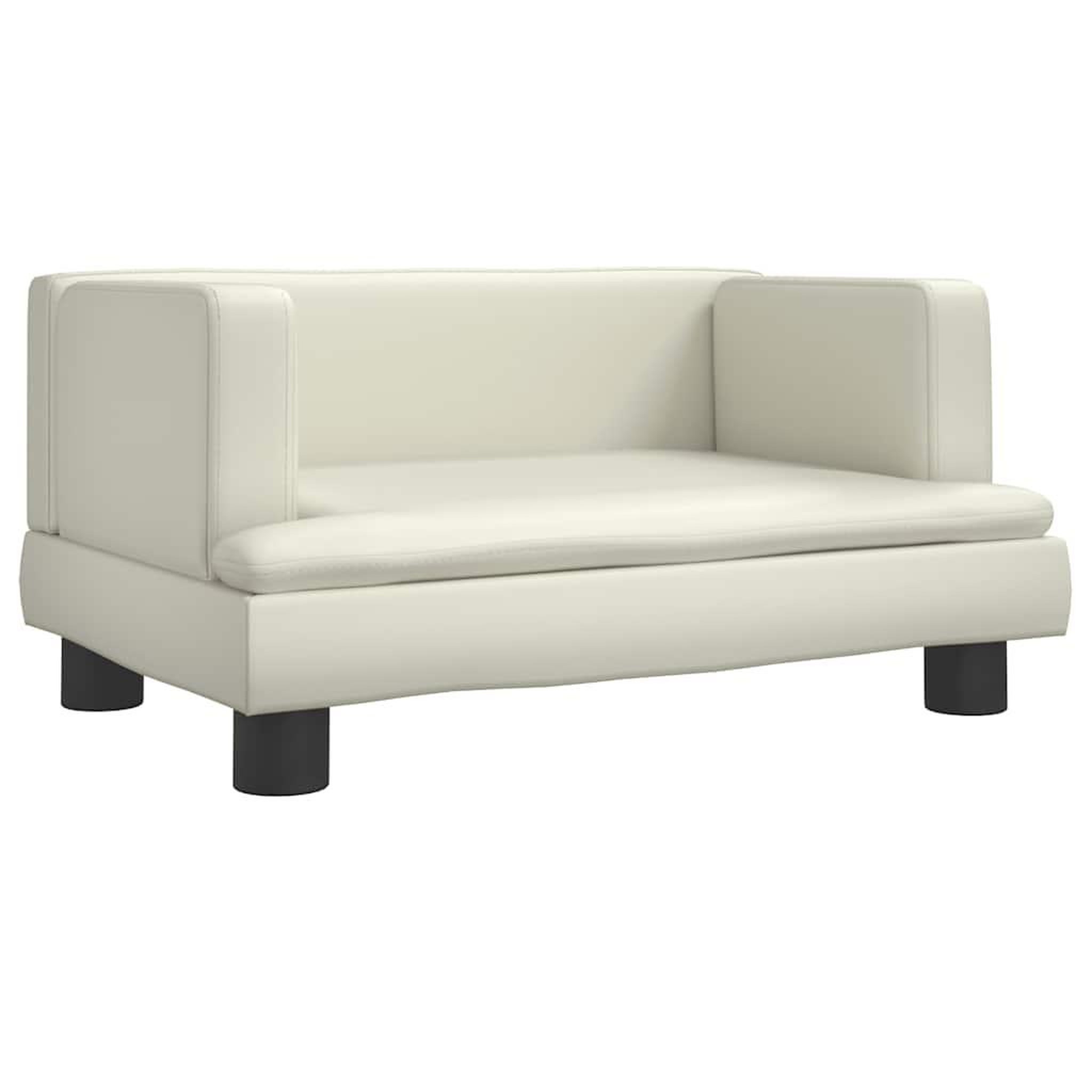 Voir la diapositive 2 : VIDAXL Lit pour chien creme 60x40x30 cm similicuir