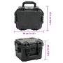 Voir la diapositive 6 : VIDAXL Valise de vol portable Noir 30x24,5x20 cm PP