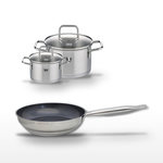 ELO Lot Poêle céramique 28cm et 2 Faitouts 14/20cm Elo Profi Therm Platinum