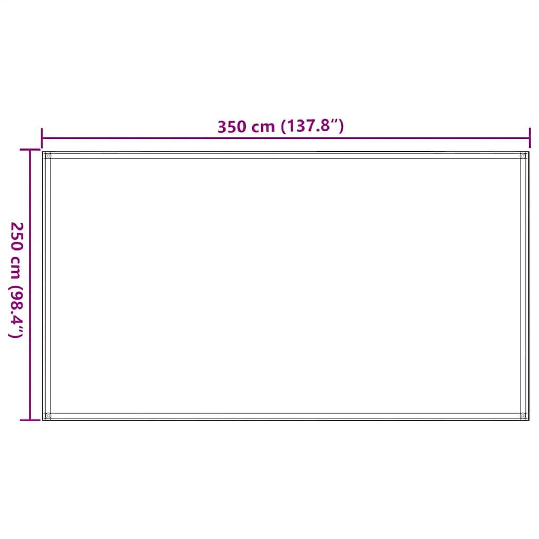 Voir la diapositive 6 : VIDAXL Tapis de tente 250x350 cm anthracite et blanc