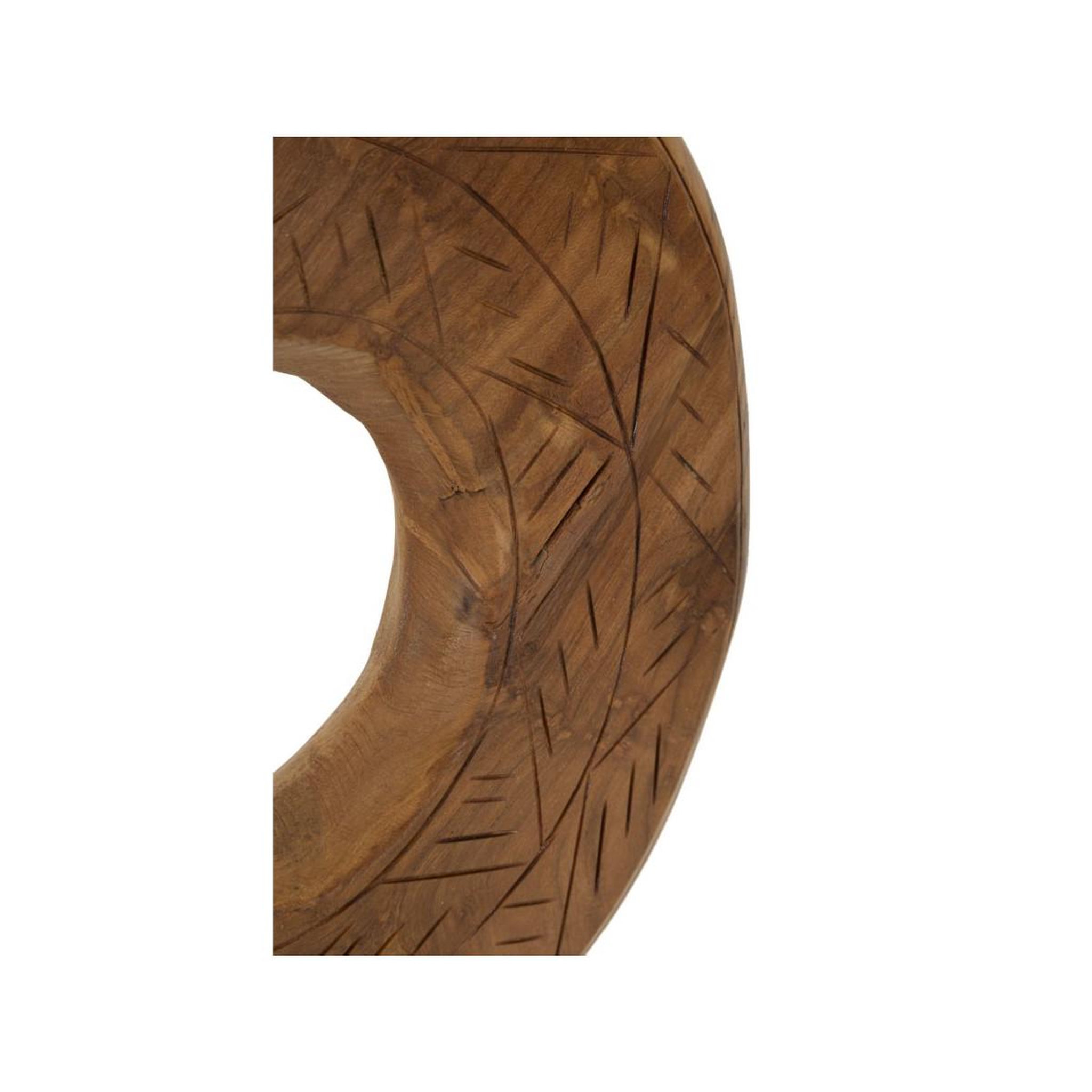 Voir la diapositive 4 : Paris Prix Objet Déco Rond en Teck  Dorat  38cm Naturel