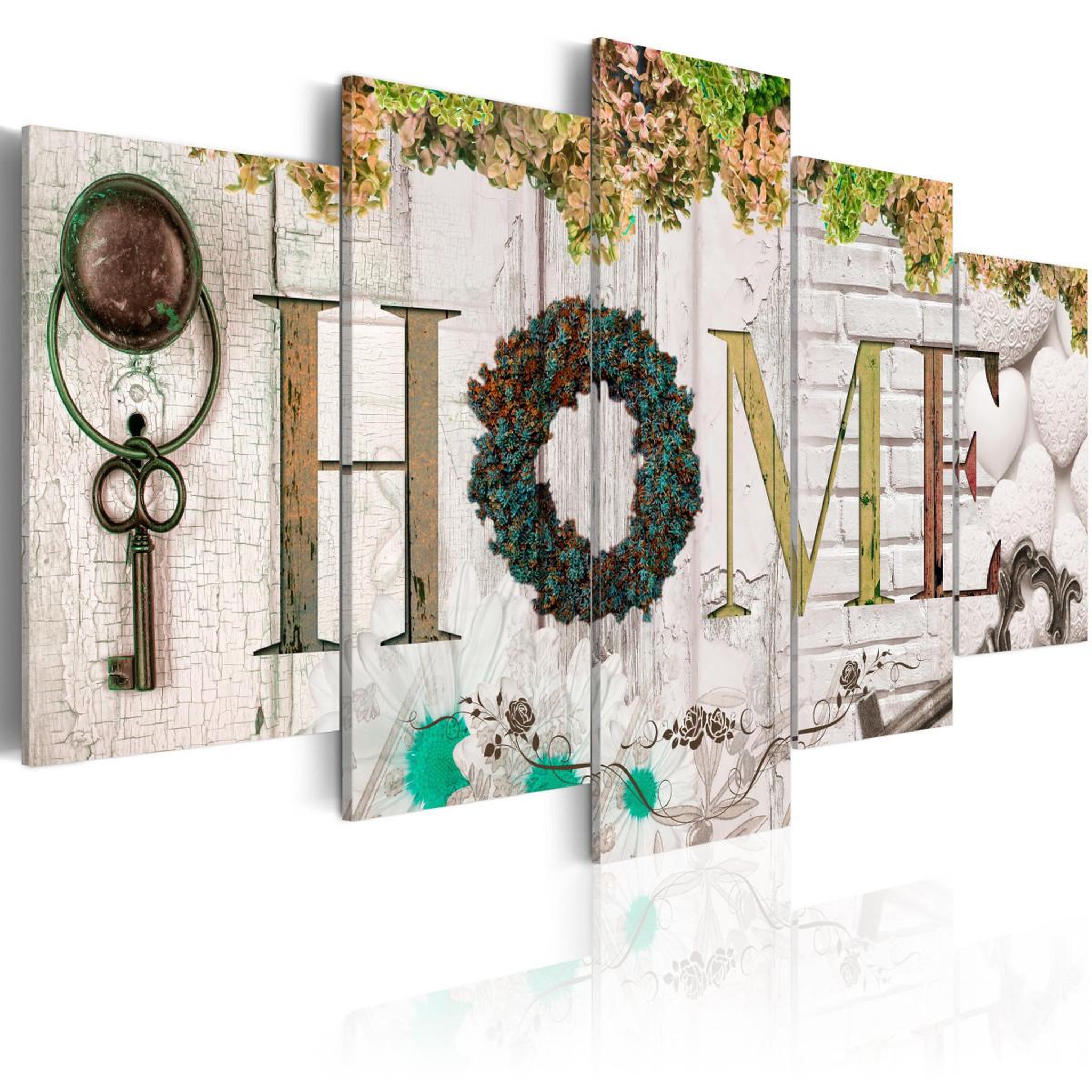 Paris Prix Tableau imprimé  autumn house. Coloris disponibles : Multicolore