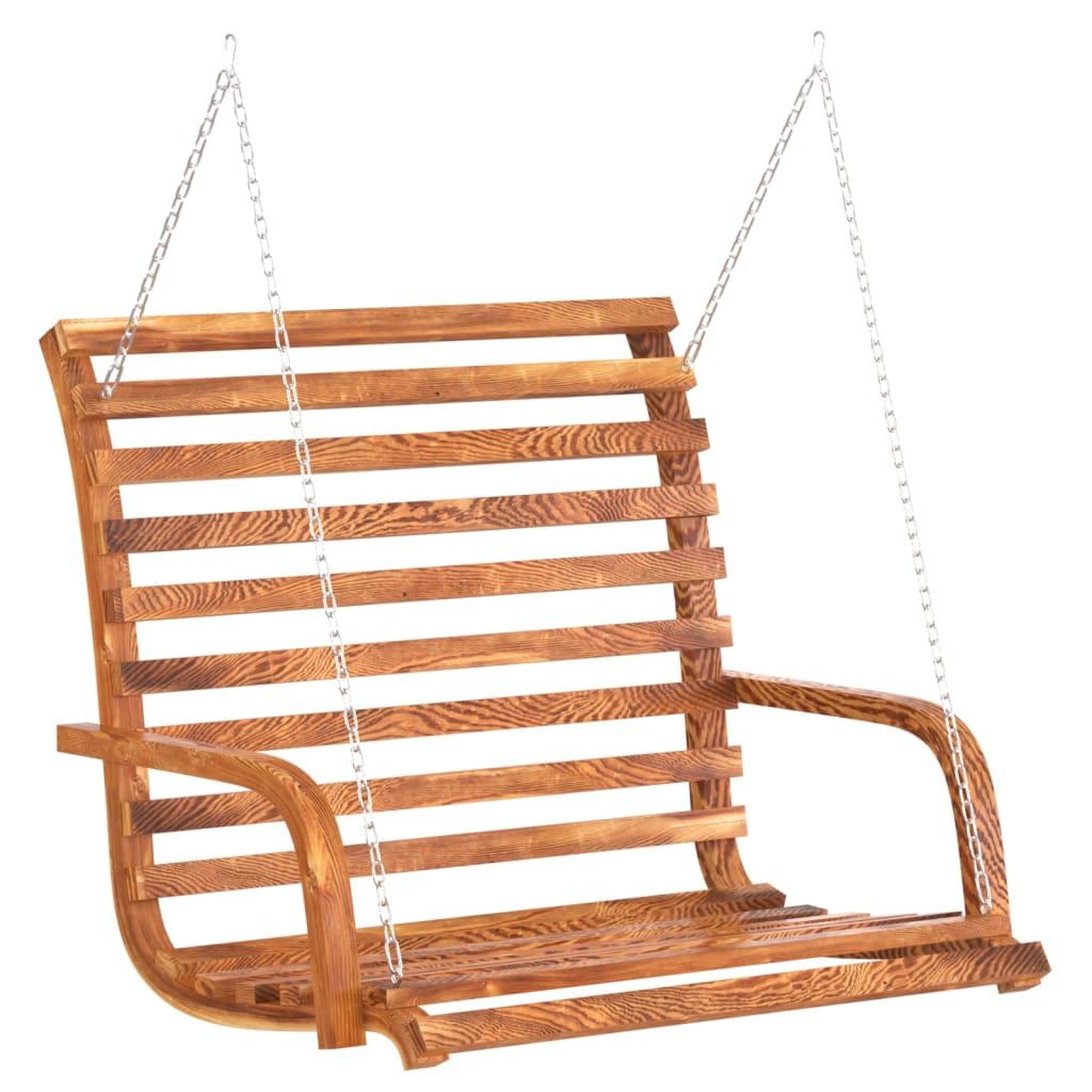 Voir la diapositive 2 : VIDAXL Balancelle Bois courbe avec finition en teck 126x63x92 cm