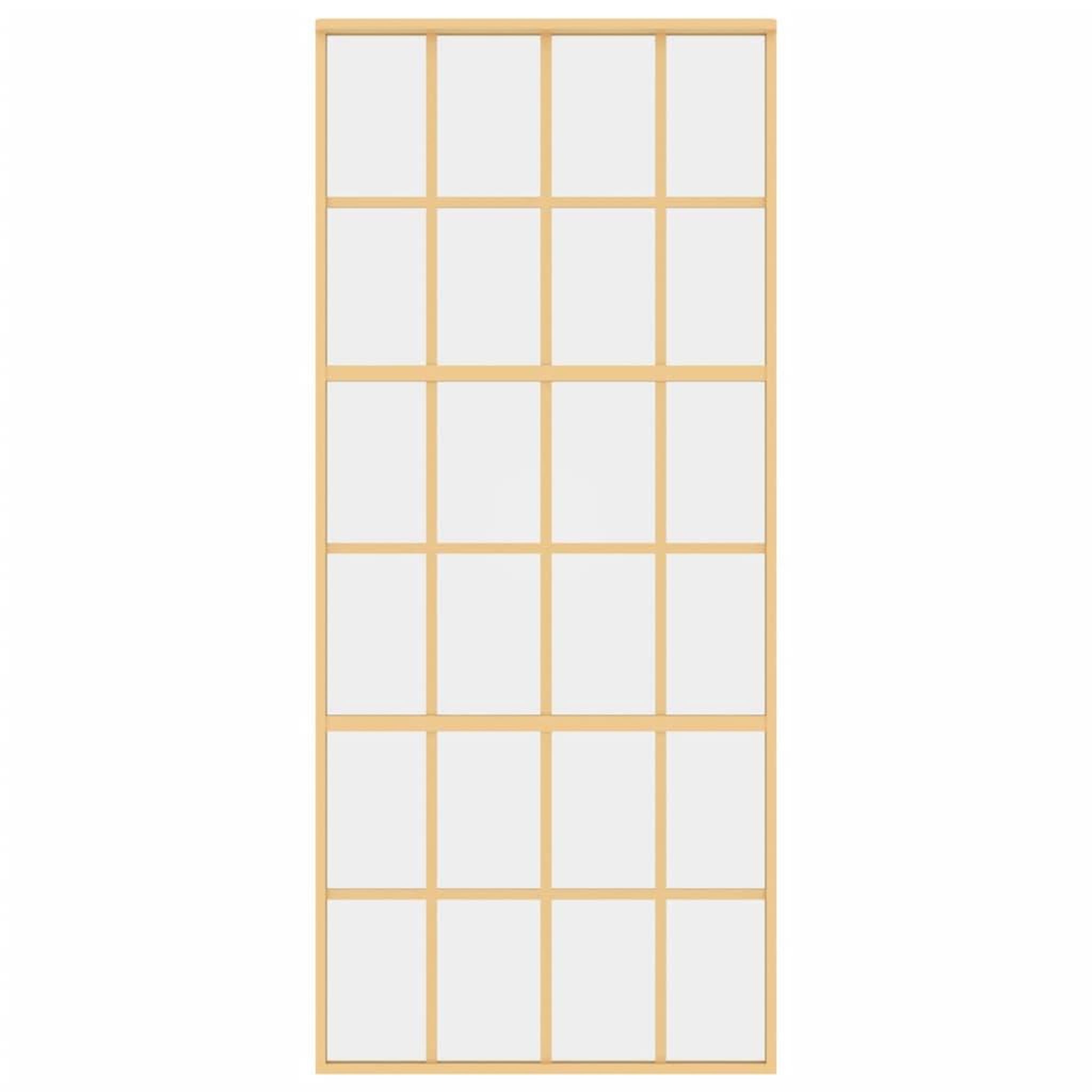 Voir la diapositive 4 : VIDAXL Porte coulissante dore 90x205 cm verre ESG clair et aluminium