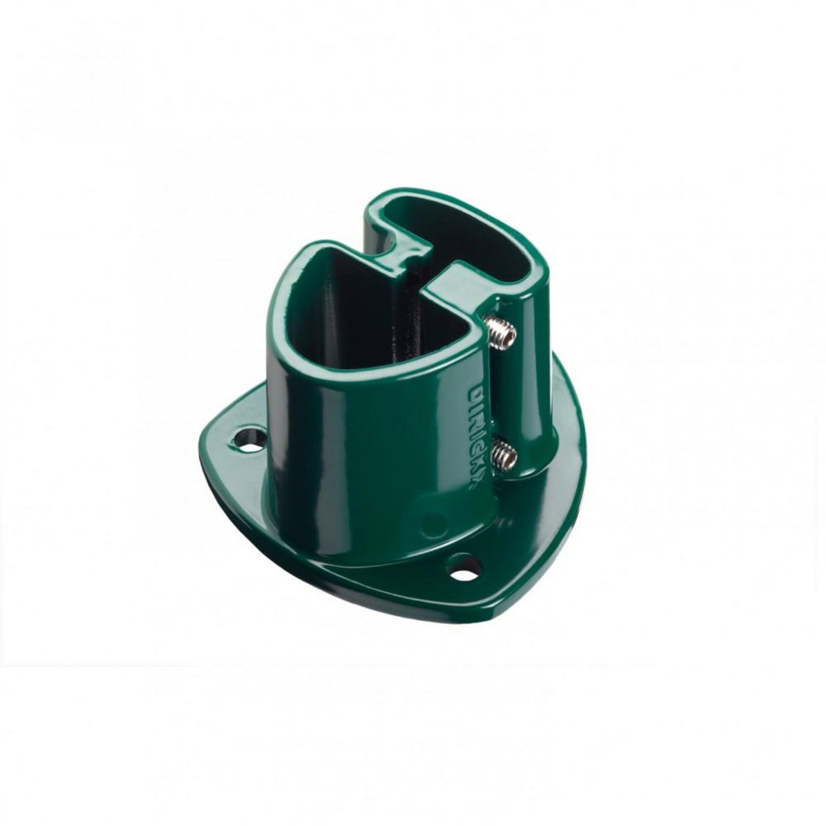 CENTRALE BRICO Platine aluminium a visser Axor vert, H.7.5 cm x section 110x110 mm