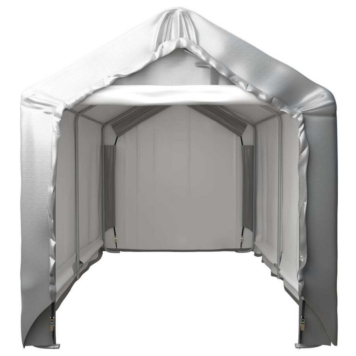 VIDAXL Tente de rangement 180x300 cm Acier Gris